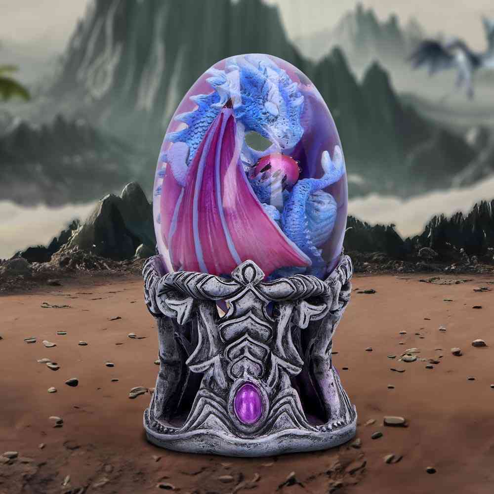 Nemesis Now - Elemental Dragonlings - Water 11cm Dekorative Figur - Drachen - Blau/Silberfarben